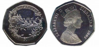 Гибралтар 50 пенсов 2008 Рождество