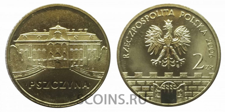 Польша  2 злотых 2006 г. Пщина