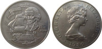 Гибралтар 1 крона 1980 "Адмирал Нельсон 1758-1805"