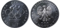 Польша 200 злотых 1976 XXI летние Олимпийские Игры, Монреаль 1976 