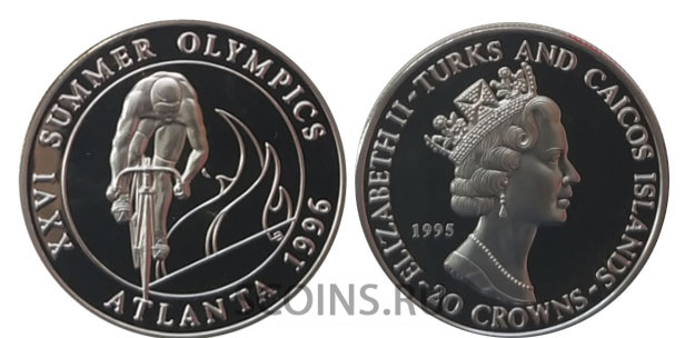 Тёркс и Кайкос 20 крон 1995 Летние Олимпийские игры 1996  в Атланте – Велосипед