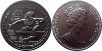 Остров Мэн 1 крона, 1996 XXVI летние Олимпийские Игры, Атланта 1996 -Бег с препятствиями