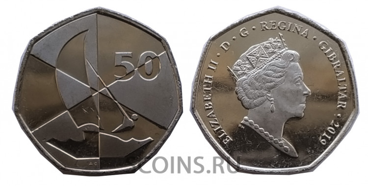 Гибралтар 50 пенсов 2019 XVIII Международные островные игры NatWest в Гибралтаре 2019