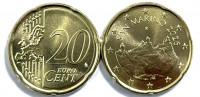 Сан-Марино 20 евроцентов 2026 Регулярный чекан UNC  