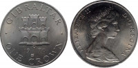 Гибралтар 1 крона 1970 Крепость