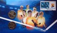 Австралия конверт первого дня  1 доллар 2012 "Теннис. Открытый чемпионат Австралии."