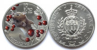 Сан-Марино 10 евро 2026 Фауна - Орешниковая соня (Moscardino)