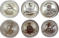 Австралия оригинальный набор монет 10 долларов 1994-1996 "Олимпийские золотые медалисты "