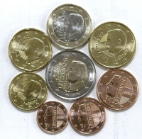 Люксембург набор монет новый тип 1, 2, 5, 10, 20 и 50 евроцентов, 1 и 2 евро.