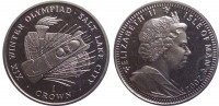 Остров Мэн 1 крона 2002 Зимние Олимпийские игры - бобслей 