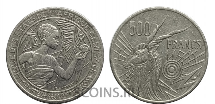 Центральная Африка - Е - Камерун - (BEAC) 500 франков 1977