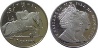 Остров Мэн 1 крона 2012 Олимпиада 2012 в Лондоне - Конный спорт (Серебро)