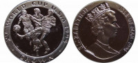 Остров Мэн 1 крона 1994 "Чемпионат мира по футболу в США - три игрока" (Серебро) 