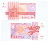 Киргизия 1 сом 1993