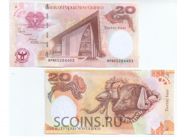 Папуа — Новая Гвинея 20 кин 2008 