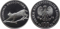 Польша 100 злотых 1979 Охрана окружающей среды - Рысь