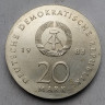 Германия (ГДР) 20 марок 1983 Мартин Лютер - 500 лет со дня рождения Германия (ГДР) 20 марок 1983 Мартин Лютер - 500 лет со дня рождения