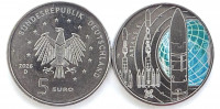 Германия 5 евро 2026 Ракета-носитель Ариан-6 А