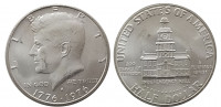 США 50 центов 1976 200 лет независимости Серебро 