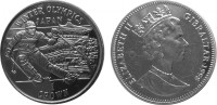 Гибралтар 1 крона 1998 Зимняя олимпиада в Японии
