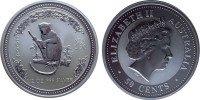 Австралия 50 центов, 2004 Восточный календарь - Год Обезьяны