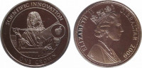 Гибралтар 1 крона 2009 Английская история:  Научные открытия