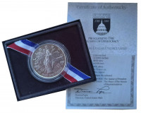 США 1 доллар 1989 200-летие Конгресса. АЦ (коробка, сертификат)