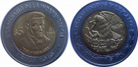 Мексика 5 песо 2009 "100-летие Революции, Хосе Мария Кос (Jose Maria Cos)"