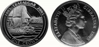 Гибралтар 1 крона 2005 200-летие Трафальгарского сражения