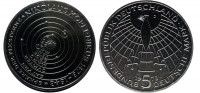 Германия 5 марок, 1973 500 лет со дня рождения Николая Коперника (proof)