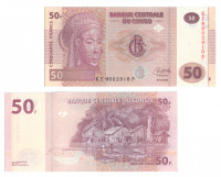 Конго  50 франков 2022