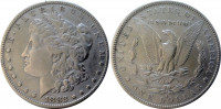 США 1 доллар 1882 Morgan Dollar S