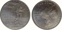 США 1 доллар 1991 Корейская война (38 лет с окончания) (АЦ)